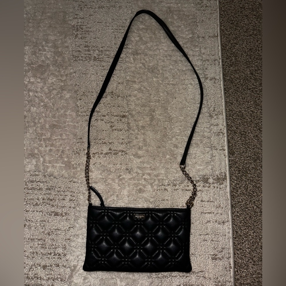 Kate Spade Black Quilted Crossbody Bag